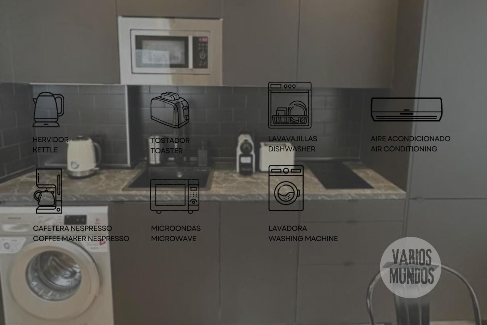 Central Apt De 2Hab Para 5Pax En Calle Silva E2 マドリード エクステリア 写真