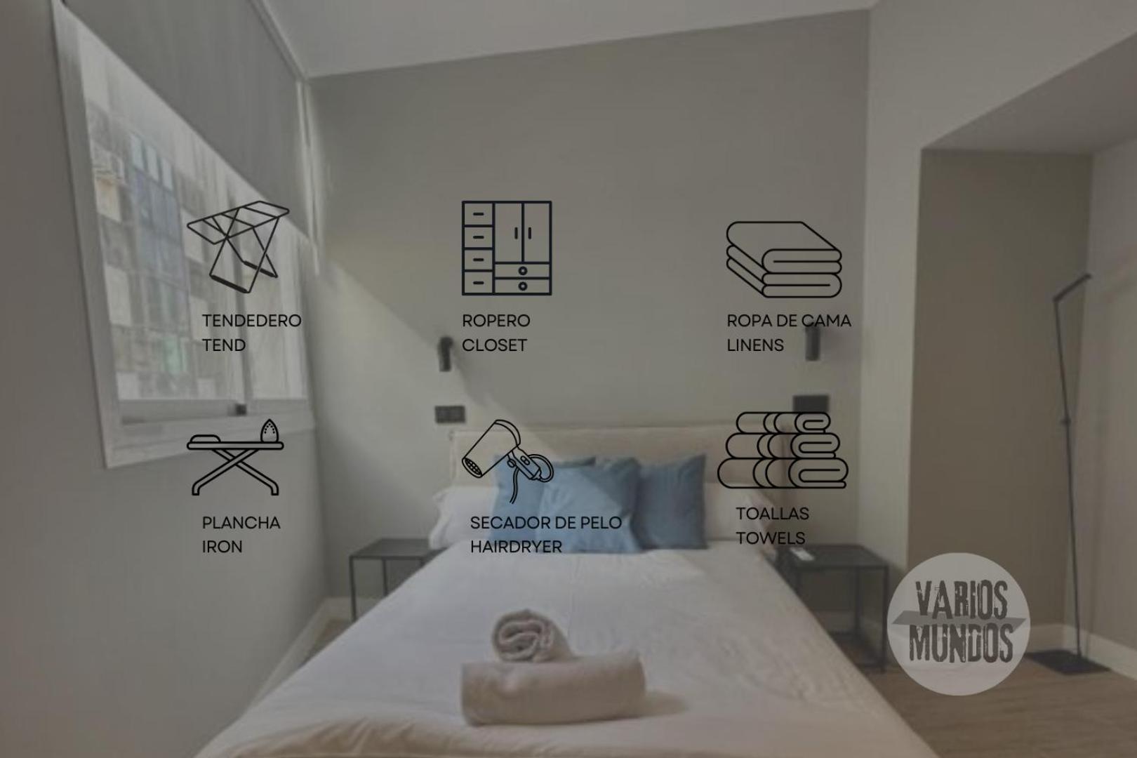 Central Apt De 2Hab Para 5Pax En Calle Silva E2 マドリード エクステリア 写真