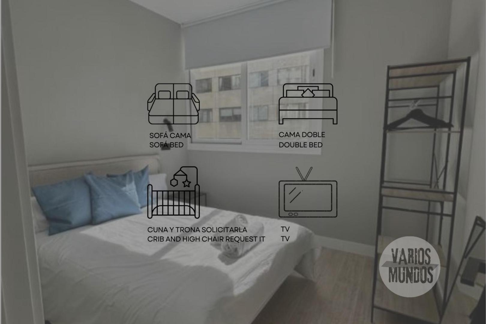 Central Apt De 2Hab Para 5Pax En Calle Silva E2 マドリード エクステリア 写真